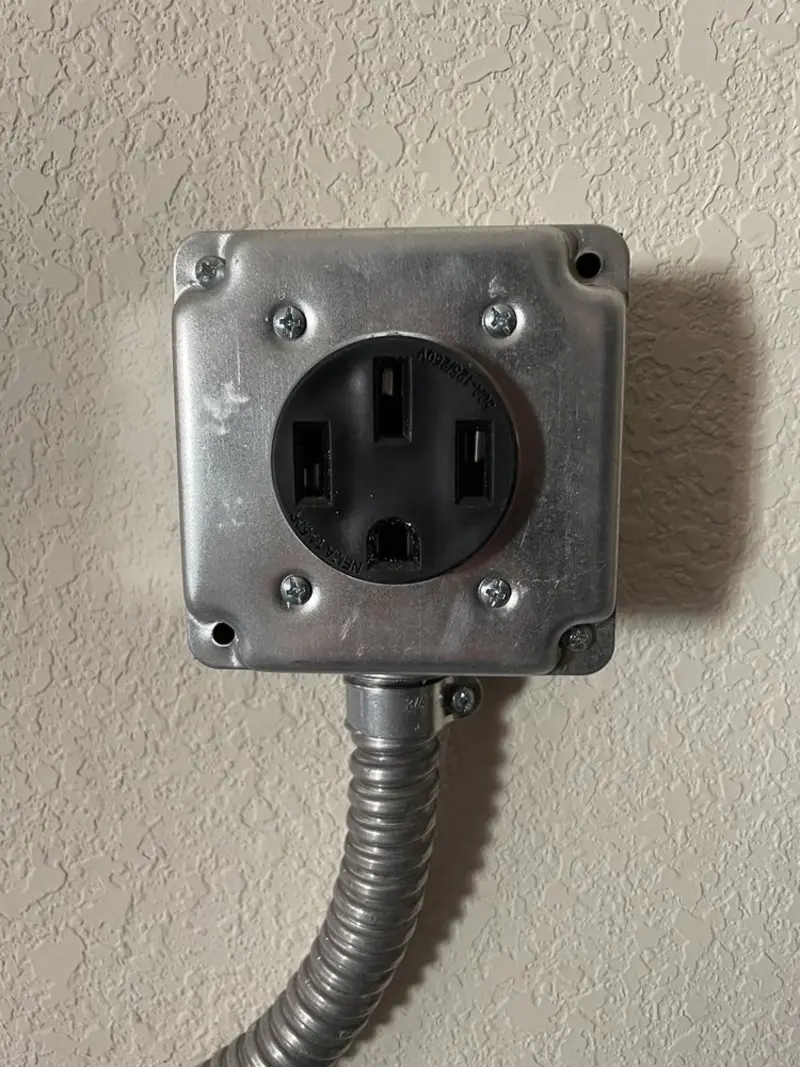 NEMA 14-50 outlet installed for Smart Home Electrical in Hazelwood