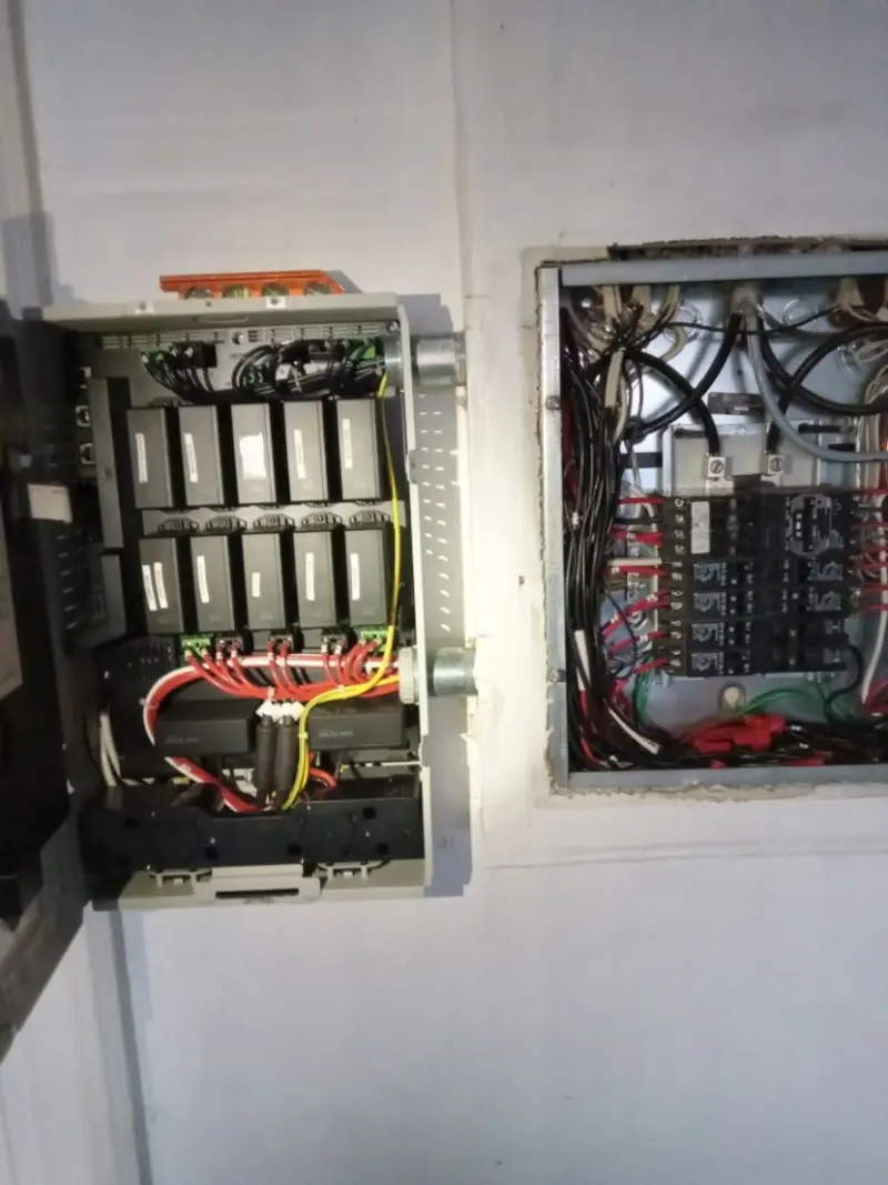 Electrical panel upgrade completed for Security Camera Wiring in Hazelwood